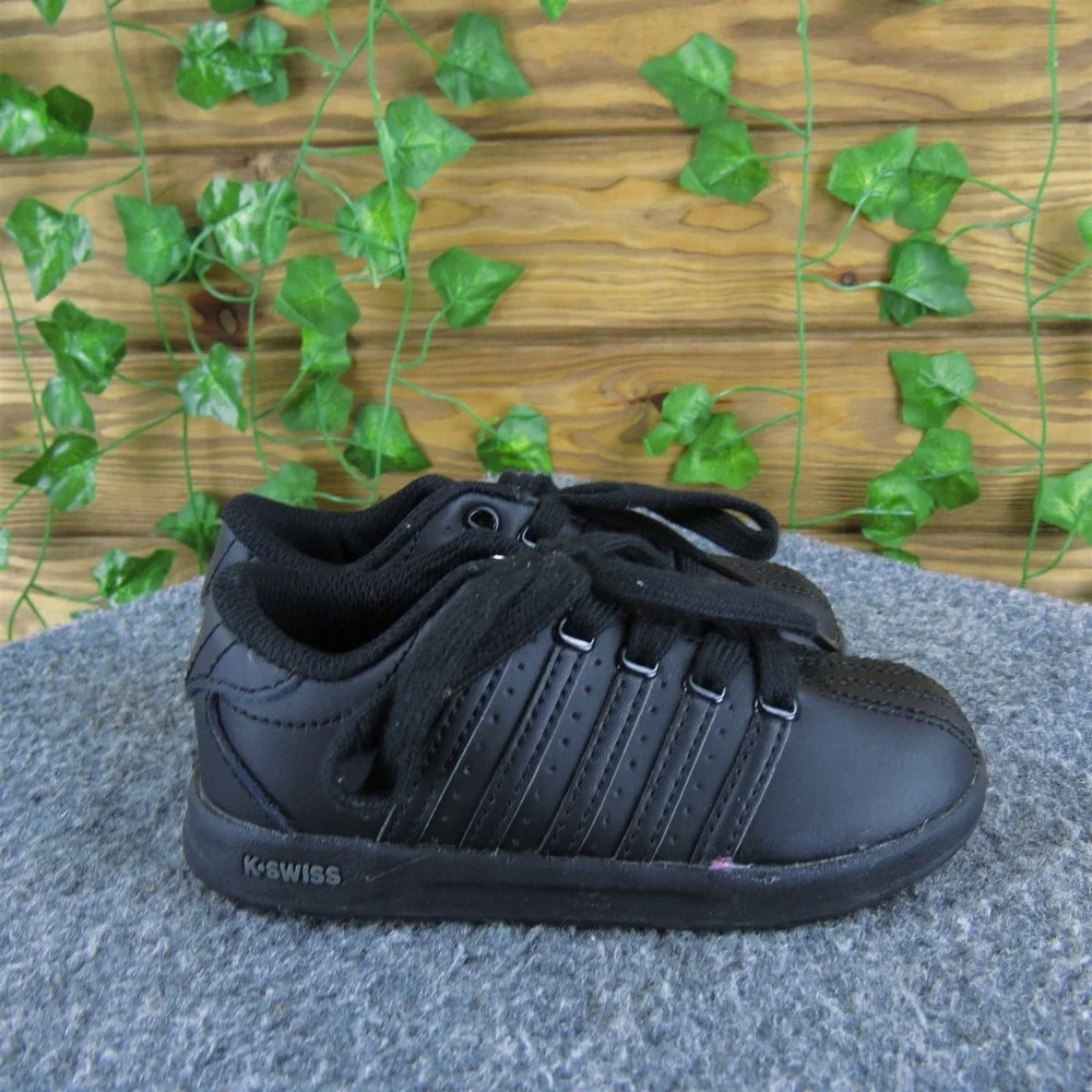 K Swiss Boys‎ Sneaker  Sz T 7 Medium Black Synthetic Lace Up
